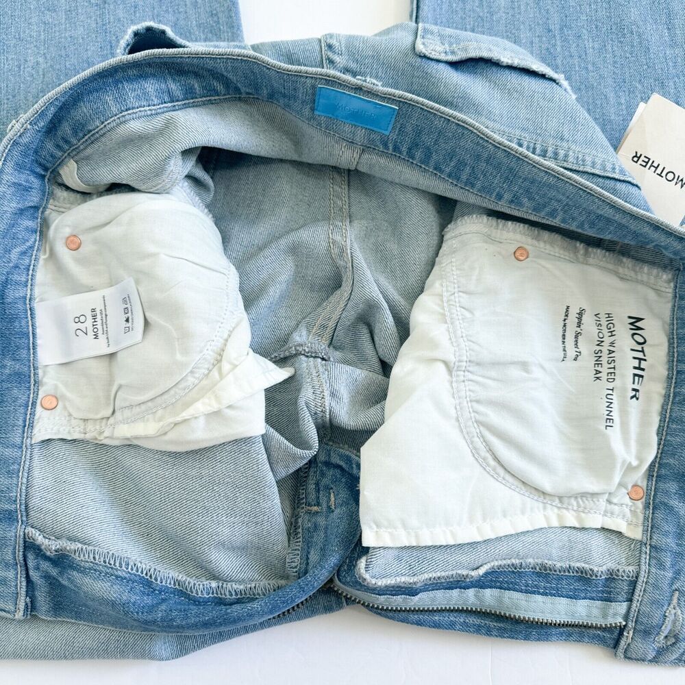 MOTHER Denim New size 28 High Waisted Tunnel Vision Jeans in Sippin' Sweet Tea - Picture 13 of 16